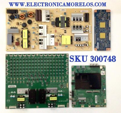 KIT DE TARJETAS PARA TV VIZIO / MAIN XKCB02K050 / 715GA755-M01-B00-005Y / FUENTE ADTVJ1834ABD / 715GA650-P01-000-003S / DRIVER LNTVKI12ZAXAH / 715GA980-P01-000-005G / T-CON 5565T56C09 / 75T05-C03 CTRL  / PANEL T650QVF09